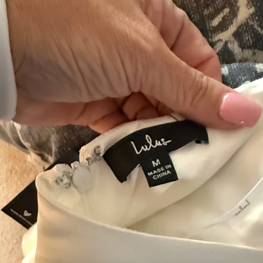 Lulus Elegant White Halter dress - Picture 5 of 5